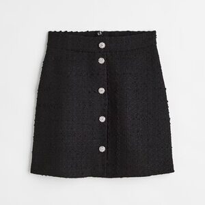 H&M - A-line Tweed Mini Skirt